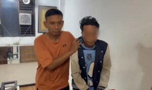 Pelaku curanmor yang berhasil diringkus polisi.